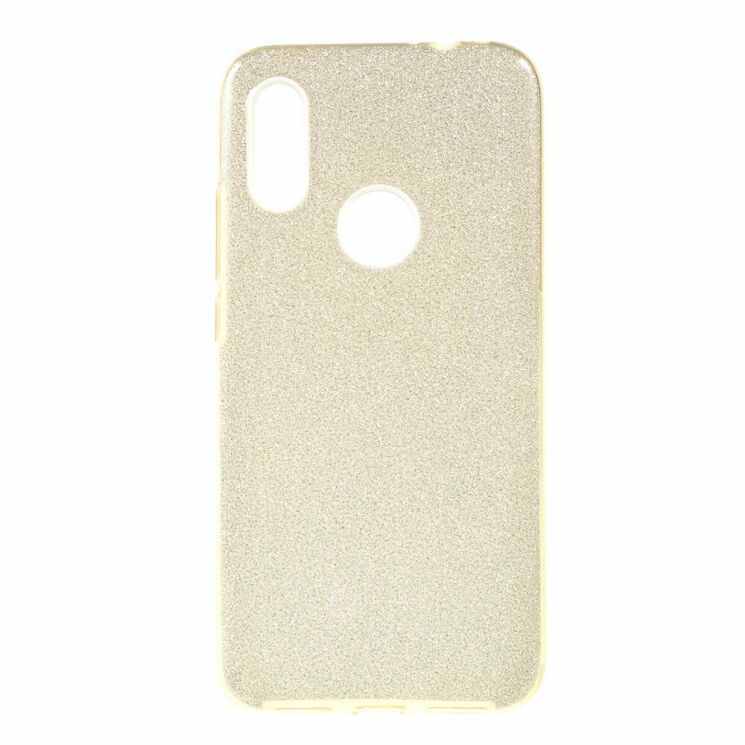 Силиконовый (TPU) чехол UniCase Glitter Cover для Xiaomi Redmi 7 - Gold: фото 1 из 4