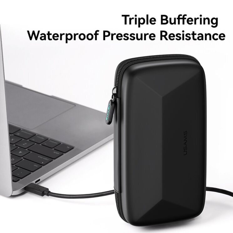 Сумка-органайзер USAMS Portable Storage Bag - Black: фото 2 из 10