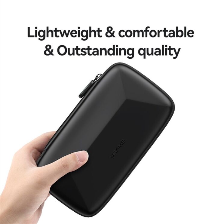 Сумка-органайзер USAMS Portable Storage Bag - Black: фото 8 из 10