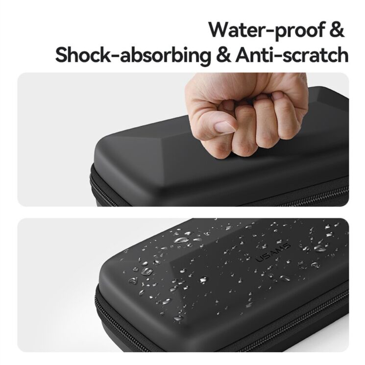 Сумка-органайзер USAMS Portable Storage Bag - Black: фото 6 из 10