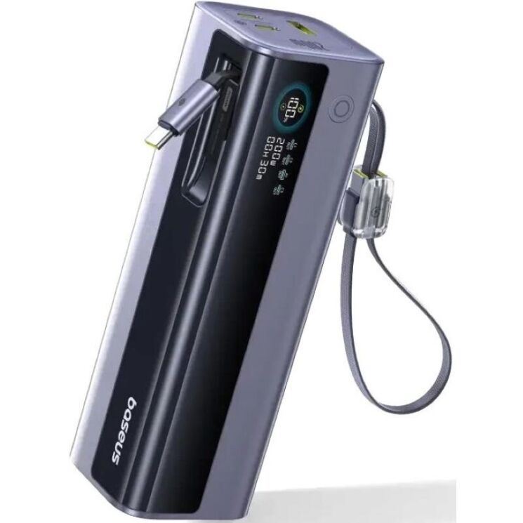 Внешний аккумулятор Baseus EnerGeek GR11 200W (25000mAh) + кабель Type-C - Grey (995800H) Внешний аккумулятор Baseus EnerGeek GR11 200W (25000mAh) + кабель Type-C - Grey: фото 5 из 27