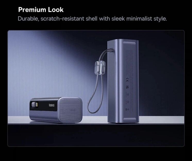 Внешний аккумулятор Baseus EnerGeek GR11 200W (25000mAh) + кабель Type-C - Grey (995800H) Внешний аккумулятор Baseus EnerGeek GR11 200W (25000mAh) + кабель Type-C - Grey: фото 19 из 27