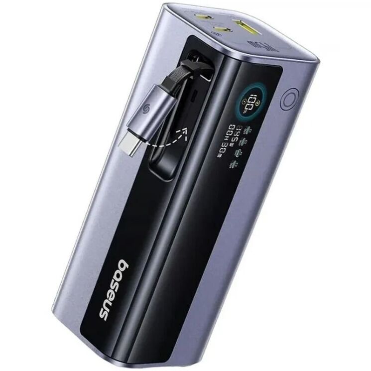 Внешний аккумулятор Baseus EnerGeek GR11 200W (25000mAh) + кабель Type-C - Grey (995800H) Внешний аккумулятор Baseus EnerGeek GR11 200W (25000mAh) + кабель Type-C - Grey: фото 2 из 27