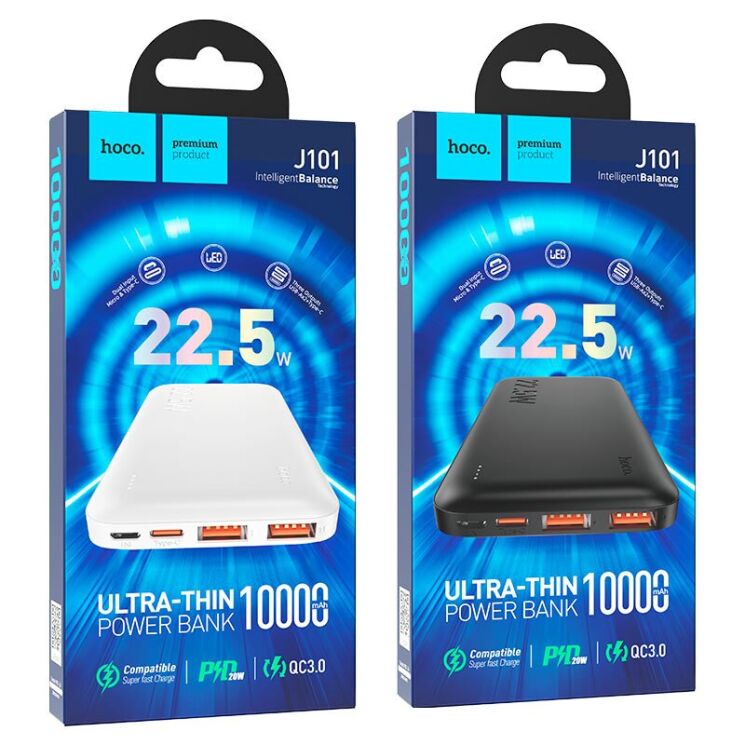 Внешний аккумулятор Hoco J101 22.5W (10000mAh) - Black: фото 5 из 5