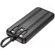 Внешний аккумулятор HOCO J132 Sabio 22.5W + PD20W (10000mAh) + кабель 2Type-C + Lightning - Black (995781B). Фото 3 из 5