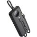 Внешний аккумулятор HOCO J132 Sabio 22.5W + PD20W (10000mAh) + кабель 2Type-C + Lightning - Black (995781B). Фото 1 из 5