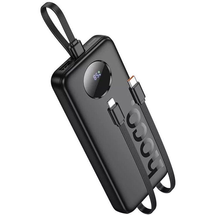 Внешний аккумулятор HOCO J132 Sabio 22.5W + PD20W (10000mAh) + кабель 2Type-C + Lightning - Black: фото 1 из 5