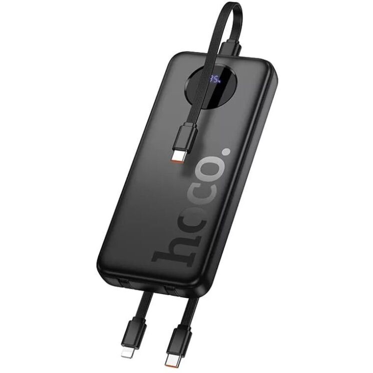 Внешний аккумулятор HOCO J132 Sabio 22.5W + PD20W (10000mAh) + кабель 2Type-C + Lightning - Black: фото 2 из 5