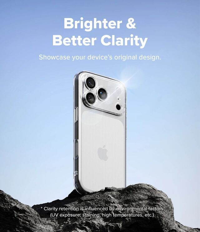 Защитный чехол Ringke Air (FP) для iPhone 18 Pro Max (8800380461789) - Clear: фото 9 из 18