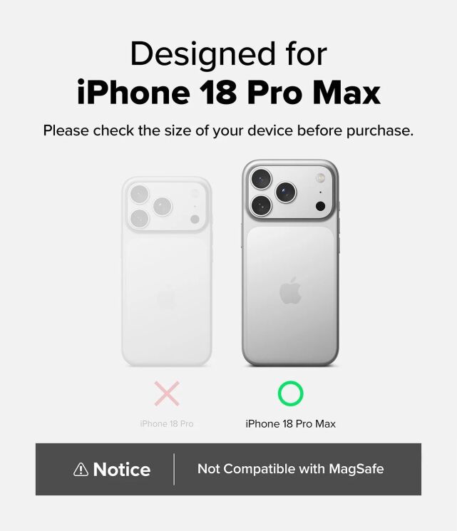 Защитный чехол Ringke Air (FP) для iPhone 18 Pro Max (8800380461789) - Clear: фото 6 из 18