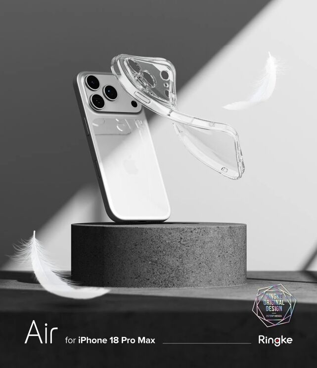Защитный чехол Ringke Air (FP) для iPhone 18 Pro Max (8800380461789) - Clear: фото 5 из 18