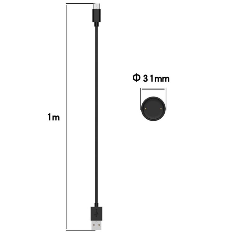 Зарядний пристрій Deexe Charging Dock для Xiaomi Amazfit Bip 6 - Black: фото 12 з 12