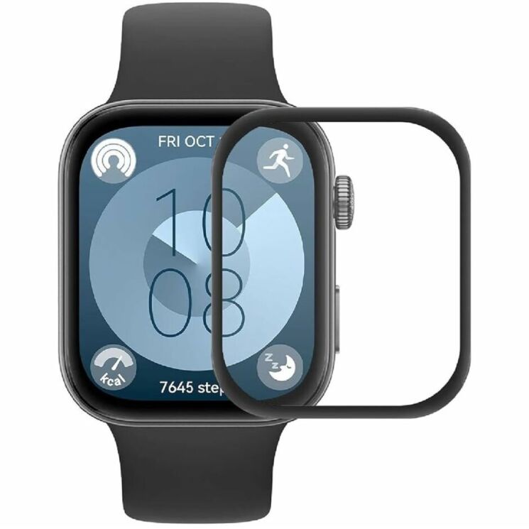 Захисна плівка Deexe 3D Film для Huawei Watch Fit 3 - Black: фото 1 з 5