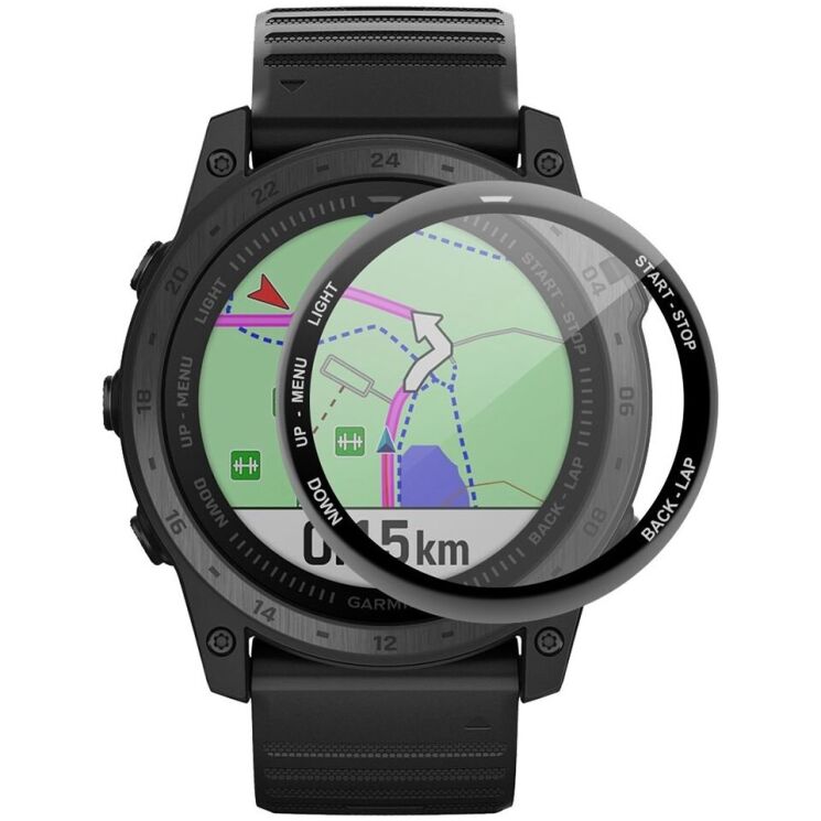Захисна плівка ENKAY 3D Curved Film для Garmin Tactix 7 / 7 Pro - Black: фото 1 з 7