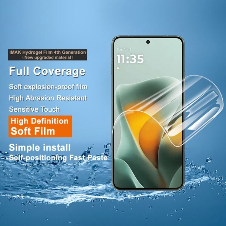 Защитная пленка IMAK Hydrogel Clear Film для Motorola Edge 70 Max (435516) Защитная пленка IMAK Hydrogel Clear Film для Motorola Edge 70 Max: фото 4 из 12