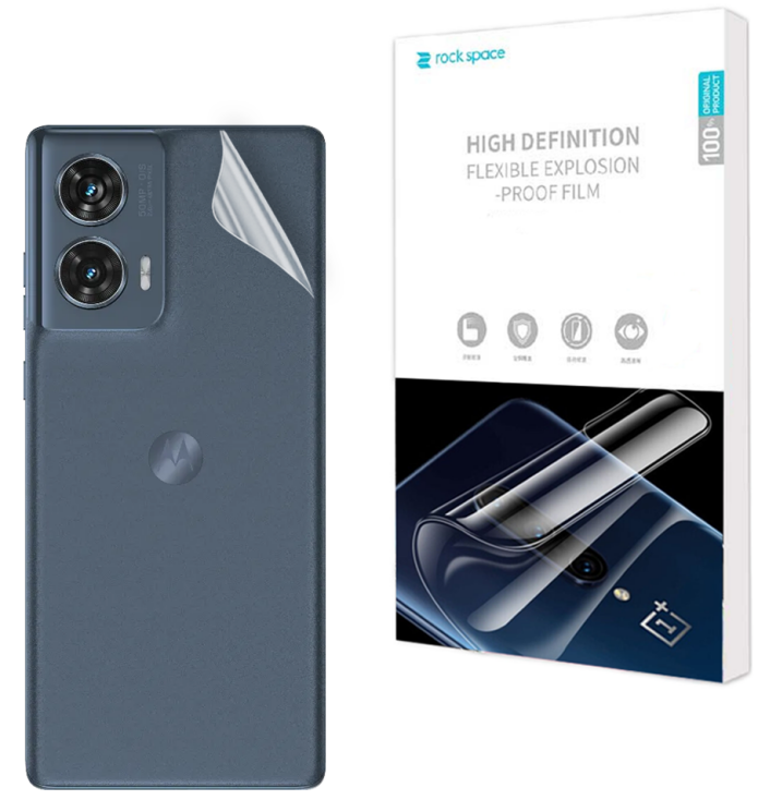 Захисна плівка на задню панель RockSpace Explosion-Proof SuperClear для Motorola Edge 50 Fusion: фото 1 з 9