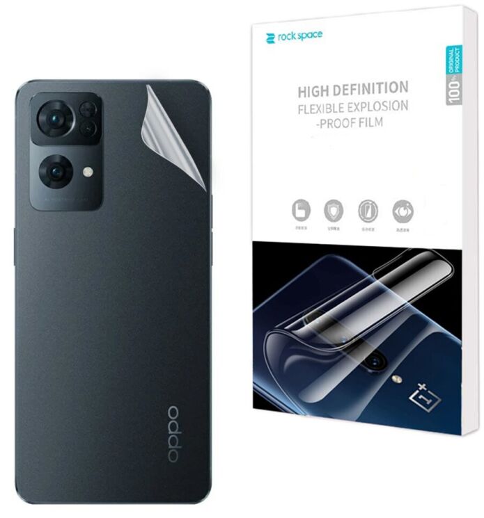 Захисна плівка на задню панель RockSpace Explosion-Proof SuperClear для OPPO Reno 7 Pro: фото 1 з 9