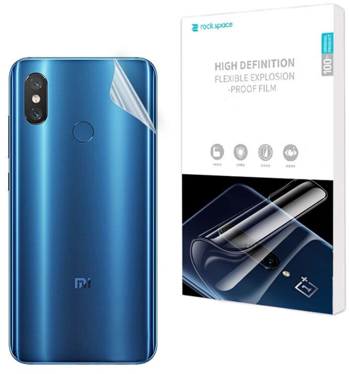 Захисна плівка на задню панель RockSpace Explosion-Proof SuperClear для Xiaomi Mi 8 / Mi 8 Pro / Mi 8 Explorer Edition: фото 1 з 10