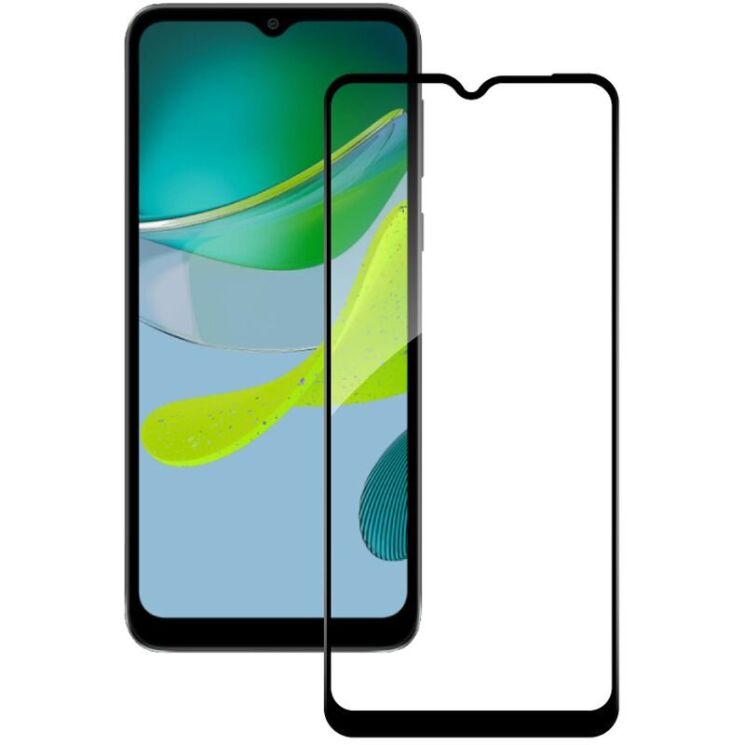 Защитное стекло ACCLAB Full Glue для Motorola Moto E13 - Black: фото 2 из 7