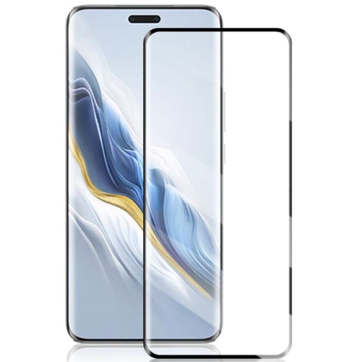 Защитное стекло AMORUS 3D Curved Full Glue для Honor Magic 6 Pro - Black: фото 1 из 9
