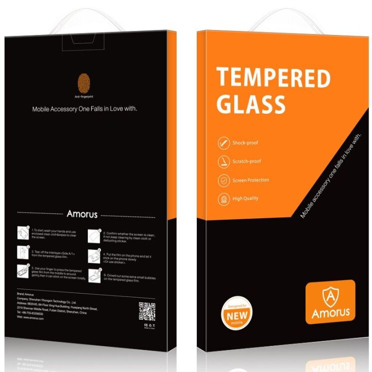 Защитное стекло AMORUS 3D Curved Full Glue для Xiaomi Redmi Note 15 Pro Plus / Poco M8 Pro 5G - Black: фото 8 из 8
