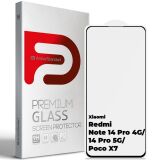 Защитное стекло ArmorStandart Curved Full Glue для Xiaomi Redmi Note 14 Pro / 14 Pro 5G / Poco X7 - Black: фото 1 из 7