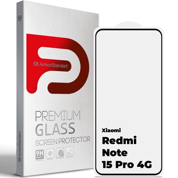 Защитное стекло ArmorStandart Edge Glue Curved для Xiaomi Redmi Note 15 Pro - Black (405236B) Защитное стекло ArmorStandart Edge Glue Curved для Xiaomi Redmi Note 15 Pro - Black: фото 1 из 7