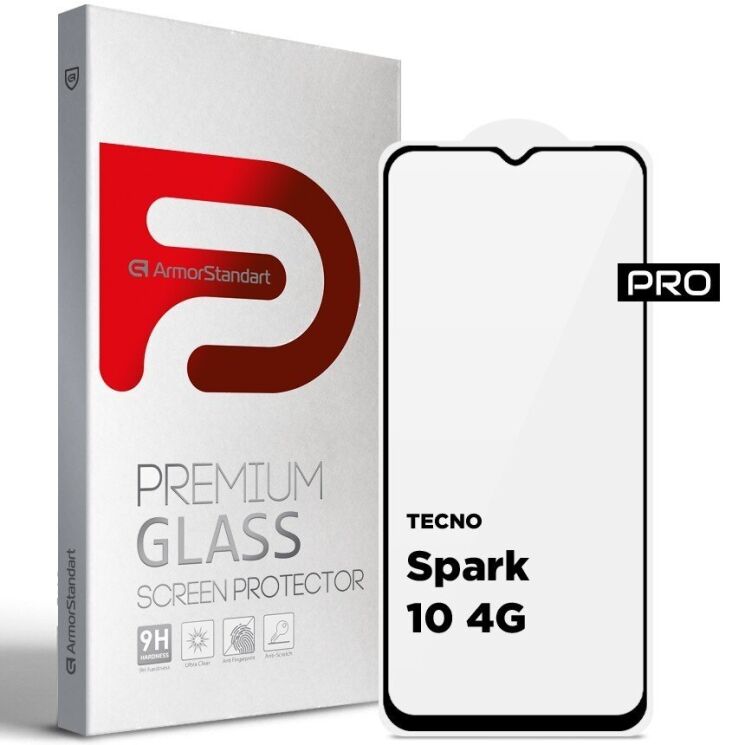Захисне скло ArmorStandart Pro 5D для TECNO Spark 10 - Black: фото 1 з 6