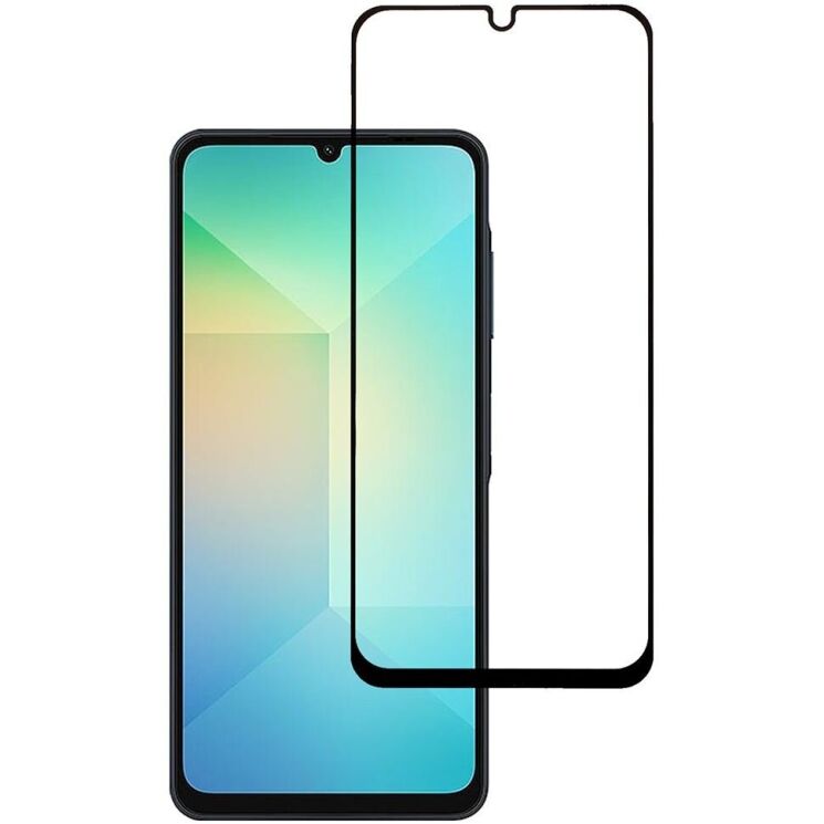 Защитное стекло Deexe Full Glue Coverage для Samsung Galaxy A06 (A065) - Black: фото 1 из 6