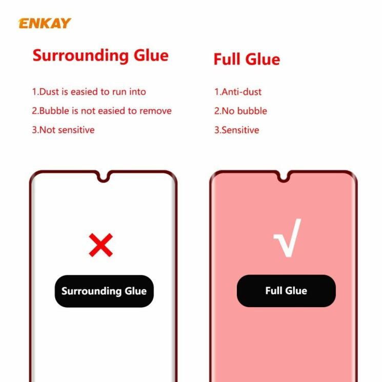 Захисне скло ENKAY 3D Full Glue для Xiaomi Mi Note 10 Pro / Mi Note 10 - Black: фото 2 з 11