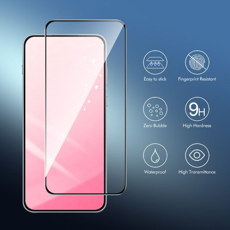 Захисне скло HAT PRINCE Full Glue Cover для OPPO Reno 16 / 16 Pro - Black (413224B) Захисне скло HAT PRINCE Full Glue Cover для OPPO Reno 16 / 16 Pro - Black: фото 2 з 5