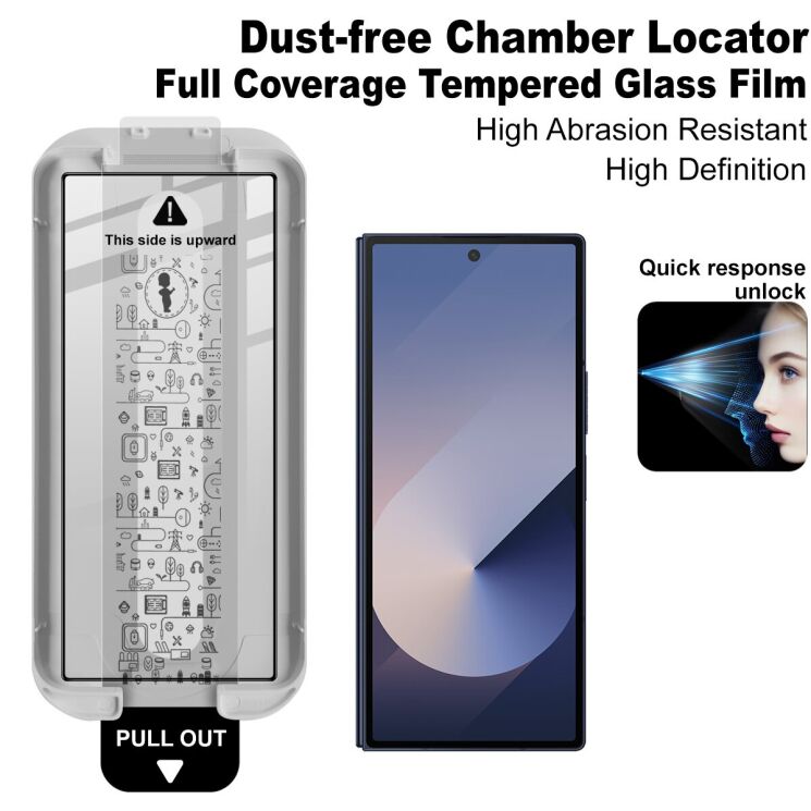 Захисне скло IMAK Easy Install Full Glue для Samsung Galaxy Fold 6 - Black (357673B) Захисне скло IMAK Easy Install Full Glue для Samsung Galaxy Fold 6 - Black: фото 2 з 9