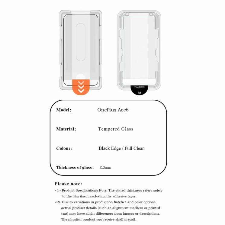 Захисне скло LEREACH Tempered Glass Full Screen Protector для OnePlus 15R - Black (408052B) Захисне скло LEREACH Tempered Glass Full Screen Protector для OnePlus 15R - Black: фото 11 з 11