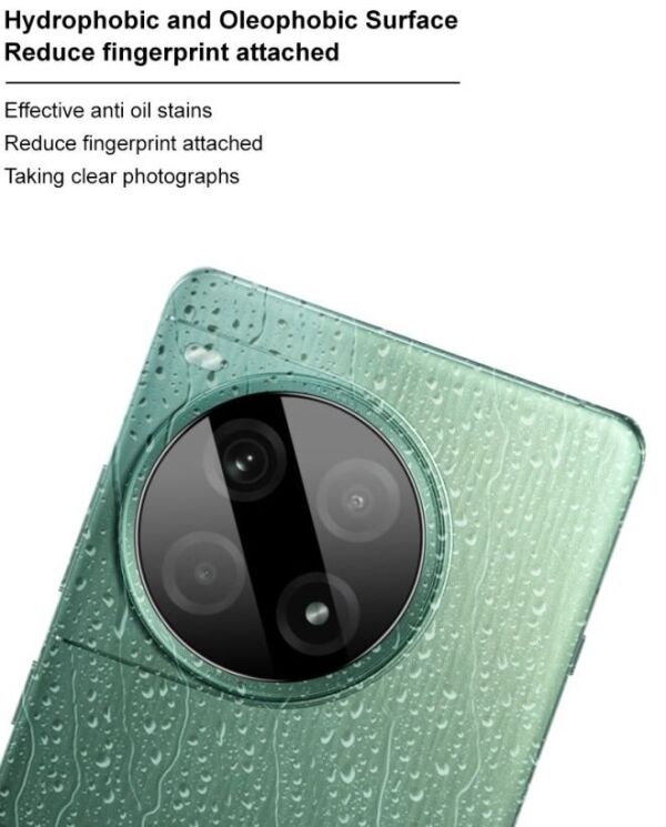 Защитное стекло на камеру IMAK Black Glass Lens для OnePlus Ace 3 Pro - Black: фото 6 из 10
