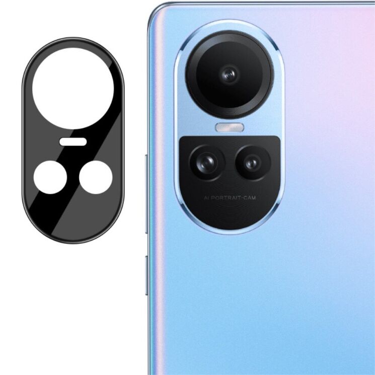 Захисне скло на камеру IMAK Black Glass Lens для OPPO Reno 10 / 10 Pro - Black: фото 1 з 9