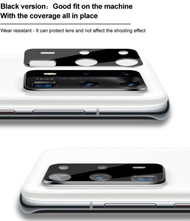 Захисне скло на камеру IMAK Black Glass Lens для OPPO Reno 10 / 10 Pro - Black: фото 6 з 9