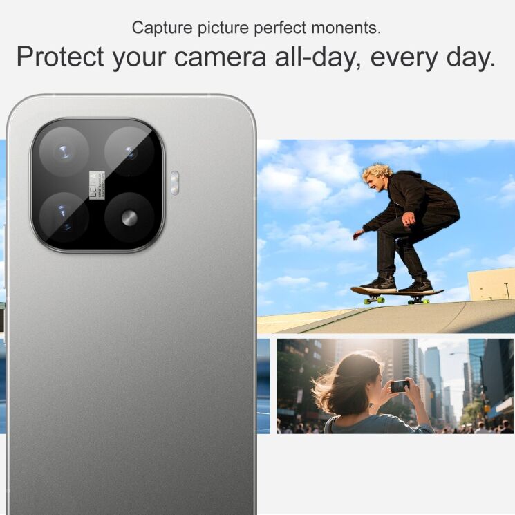 Защитное стекло на камеру IMAK Black Glass Lens для Xiaomi 17T - Black: фото 6 из 8