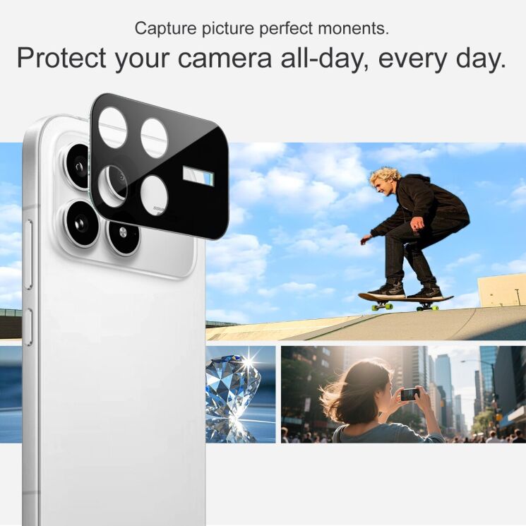 Захисне скло на камеру IMAK Black Glass Lens для Xiaomi Poco F8 Pro - Black: фото 4 з 7