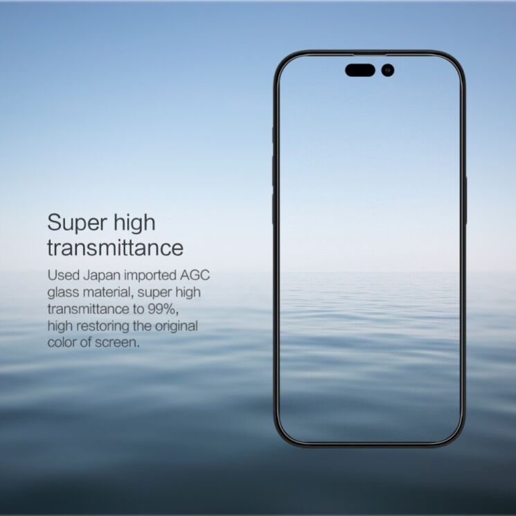 Защитное стекло NILLKIN Amazing H для Apple iPhone 15 Pro Max - Transparent: фото 4 из 13