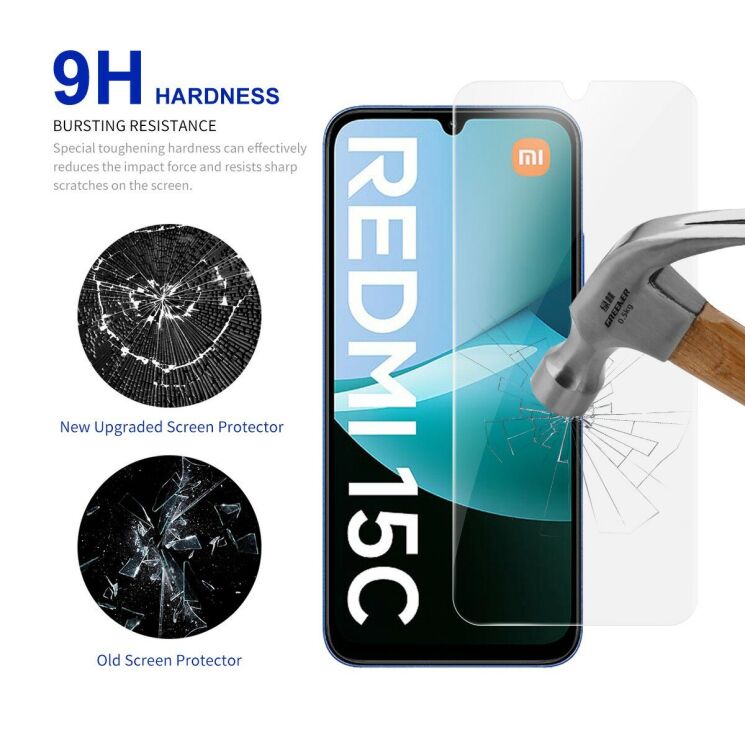 Захисне скло RURIHAI Clear Glass для Xiaomi Redmi 15C / Poco C85: фото 3 з 7