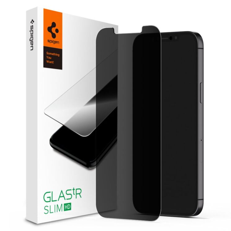 Защитное стекло Spigen (SGP) Glas.tR SLIM Privacy для Apple iPhone 13 Pro Max: фото 1 из 5