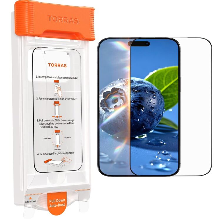 Захисне скло TORRAS OrigArmor для iPhone 16 Pro Max - Black: фото 1 з 7