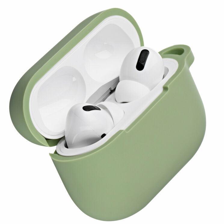 Защитный чехол 2E Pure Color Silicone (2.5mm) для Apple AirPods Pro - Light green: фото 2 из 4