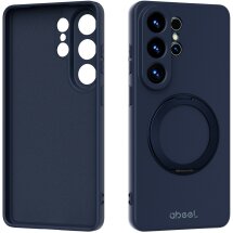 Защитный чехол ABEEL Silk Stand Magnetic для Samsung Galaxy S26 Ultra (S948) - Dark Blue: фото 1 из 7