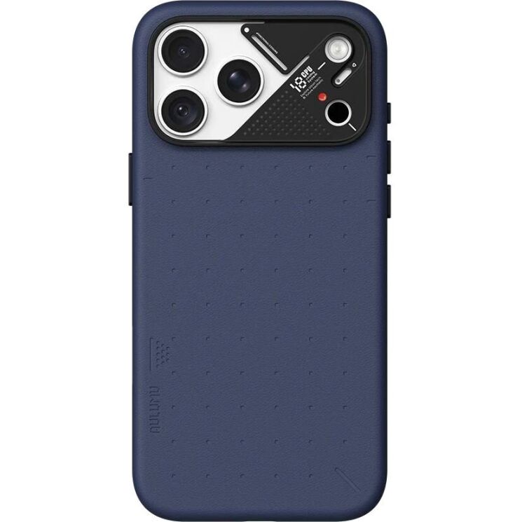 Захисний чохол AULUMU Particle Vegan Leather Case для iPhone 18 Pro Max / 17 Pro Max - Dark Blue (423921DB) Захисний чохол AULUMU Particle Vegan Leather Case для iPhone 18 Pro Max / 17 Pro Max - Dark Blue: фото 4 з 10
