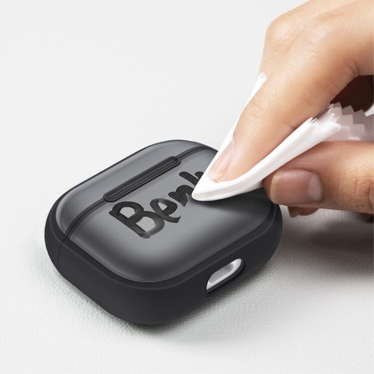 Захисний чохол BENKS Matte Case для Apple AirPods 3 - Grey: фото 6 з 8