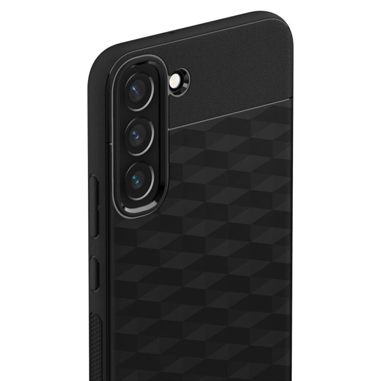 Защитный чехол Caseology Parallax by Spigen для Samsung Galaxy S22 (S901) - Matte Black: фото 5 из 17