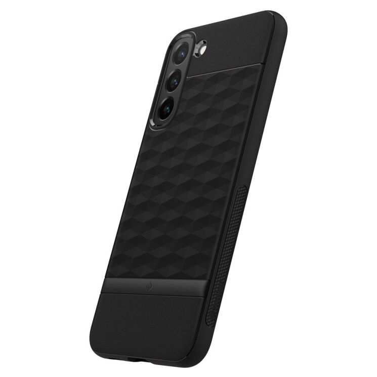 Защитный чехол Caseology Parallax by Spigen для Samsung Galaxy S22 (S901) - Matte Black: фото 4 из 17