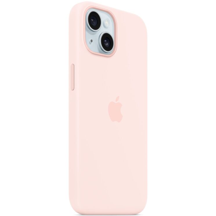 Захисний чохол Copiex Silicone Case with MagSafe для Apple iPhone 15 - Light pink: фото 4 з 5