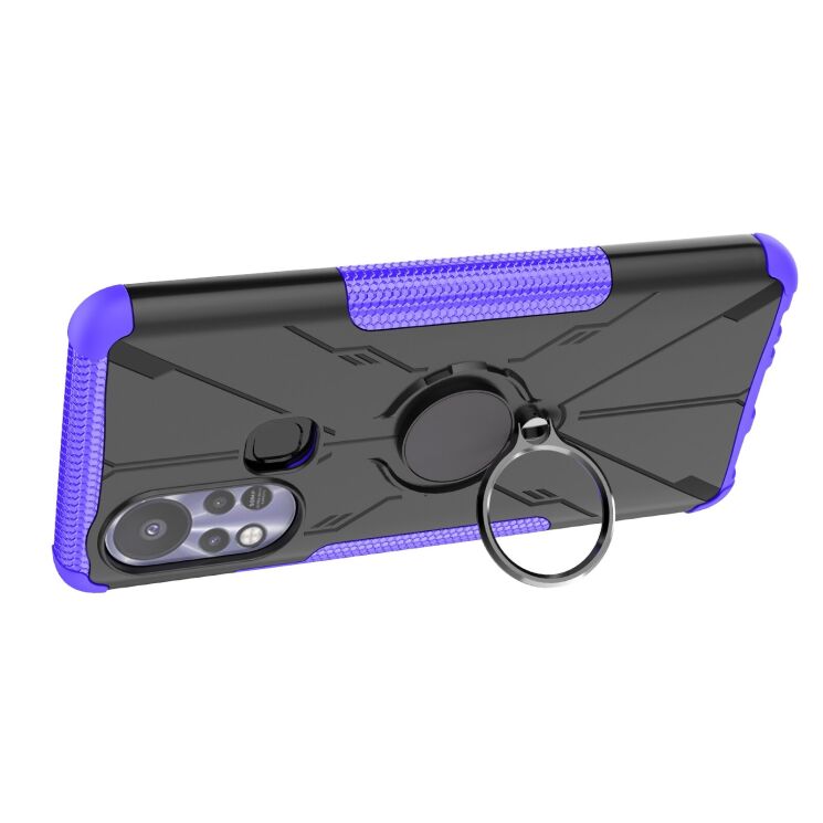 Защитный чехол Deexe Armor Bear для Infinix Hot 11s (X6812) - Purple: фото 4 из 7